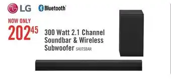 The Brick LG 2.1 CH Bluetooth Dolby Digital Soundbar with Wireless Subwoofer (S40T.DCANLLK) offer