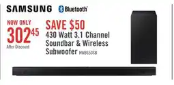The Brick SAMSUNG 3.1 CH Dolby Digital 5.1 DTS Virtual:X Soundbar with Wireless Subwoofer (HW-B650/ZC) offer