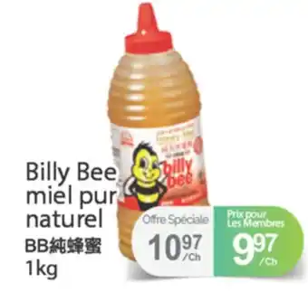 T&T Supermarket BILLY BEE MIEL PUR NATUREL, 1KG offer