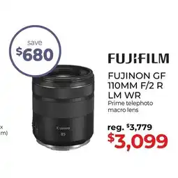 Gosselin Photo FUJIFILM FUJINON GF 110MM F/2 R LM WR offer