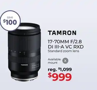 Gosselin Photo TAMRON 17-70MM F/2.8 DI III-A VC RXD offer