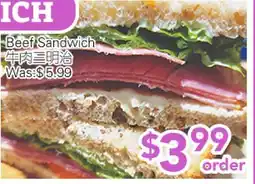 Ample Food Market Beef Sandwich offer