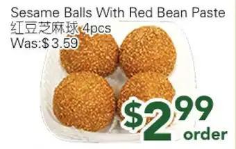 Ample Food Market Sesame Balls With Red Bean Paste offer