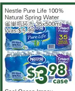 Ample Food Market Nestle Pure Life 100% Natural Spring Water offer