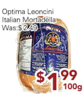 Ample Food Market Optima Leoncini Italian Mortadella offer