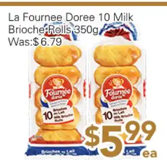 Ample Food Market La Fournee Doree 10 Milk Brioche Rolls offer