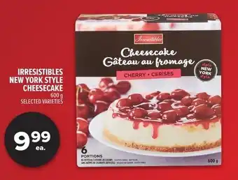 Metro Irresistibles new york style cheesecake offer