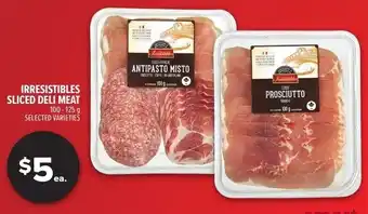 Metro Irresistibles sliced deli meat offer