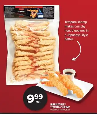 Metro Irresistibles tempura shrimp offer