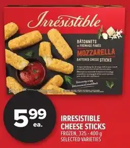 Metro Irresistible cheese sticks offer