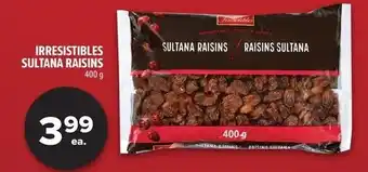 Metro Irresistibles sultana raisins offer