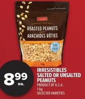 Metro Irresistibles salted or unsalted peanuts offer