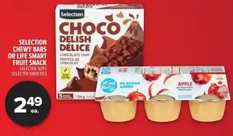 Metro Selection chewy bars or life smart fruit snack offer