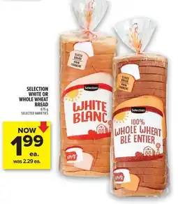 Metro Selection white or whole wheat bread offer