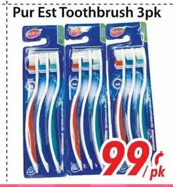 Bestco Food Mart Pur Esst Toothbrush 3 pk offer