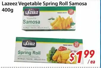 Bestco Food Mart Lazeez Vegetable Spring Roll Samosa offer