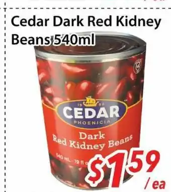 Bestco Food Mart Cedar Dark Red Kidney Beans offer