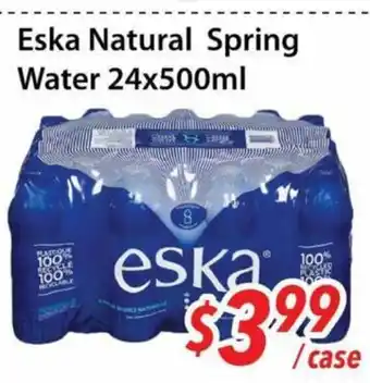 Bestco Food Mart Eska Natural Spring Water offer