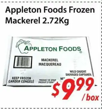 Bestco Food Mart Appleton Foods Frozen Mackerel offer