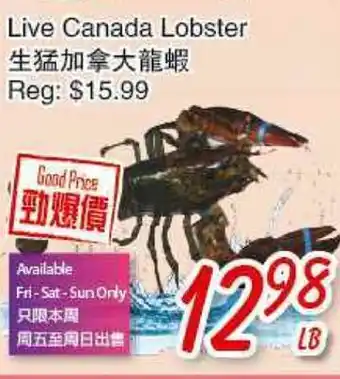 Foody Mart LIVE CANADA LOBSTER offer