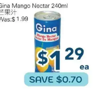 Oceans Fresh Food Market Gina Mango Nectar offer