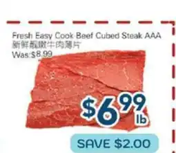 Oceans Fresh Food Market Fresh Easy Cook Beef Cubed Steak AAA offer