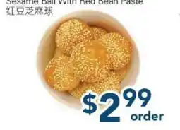 Oceans Fresh Food Market Sesame Ball With Red Bean Paste offer