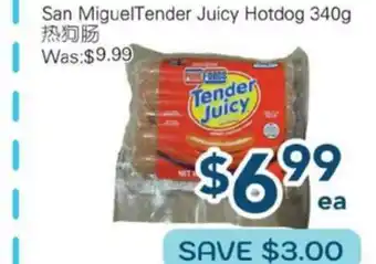 Oceans Fresh Food Market San Miguel Tender Juicy Hotdog offer