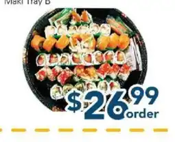 Oceans Fresh Food Market Maki Tray B offer