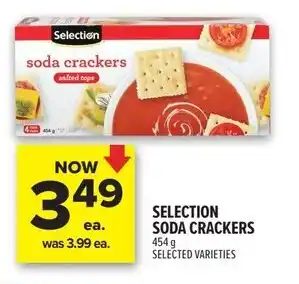 Metro Selection soda crackers offer