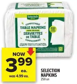 Metro Selection napkins offer