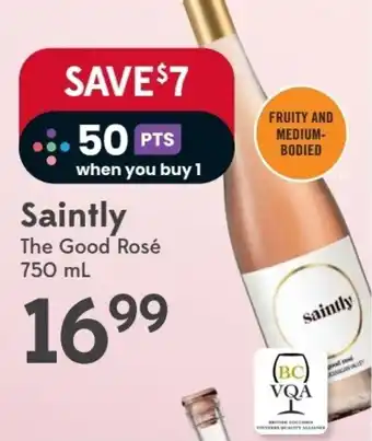 Sobeys Saintly The Good Rosé offer