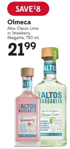 Sobeys Olmeca Altos Classic Lime or Strawberry Margarita offer