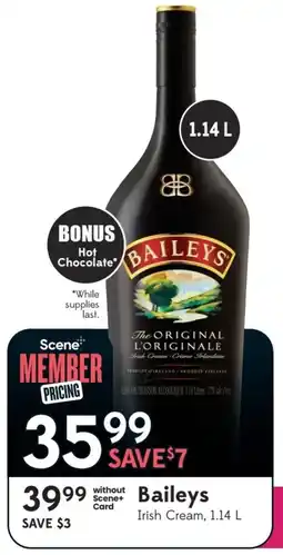 Sobeys Baileys Irish Cream offer