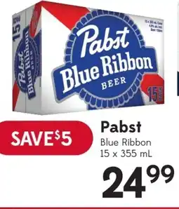 Sobeys Pabst Blue Ribbon offer