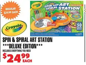 Len's Mill Stores SPIN & SPIRAL ART STATION **DELUXE EDITION offer