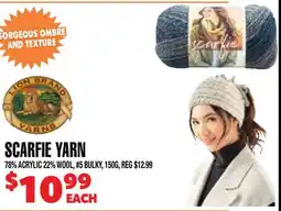 Len's Mill Stores SCARFIE YARN offer