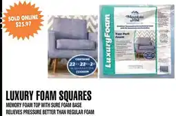 Len's Mill Stores LUXURY FOAM SQUARES offer