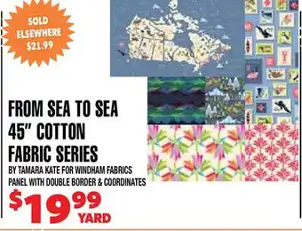 Len's Mill Stores FROM SEA TO SEA 45 COTTON FABRIC SERIES offer