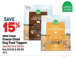 Ren’s Pets Depot OPEN FARM Freeze-Dried Dog Food Toppers offer