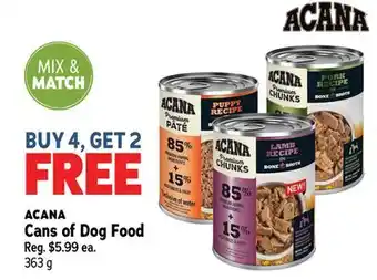 Ren’s Pets Depot ACANA Cans of Dog Food offer