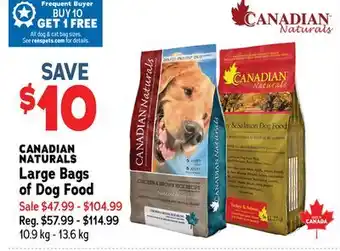 Ren’s Pets Depot CANADIAN NATURALS Large Bags of Dog Food offer