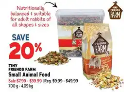 Ren’s Pets Depot TINY FRIENDS FARM Small Animal Food offer