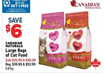 Ren’s Pets Depot CANADIAN NATURALS Large Bags of Cat Food offer