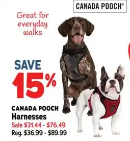 Ren’s Pets Depot CANADA POOCH Harnesses offer