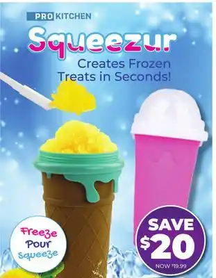 Showcase Squeezur Creates Frozen Treat in Seconds! offer