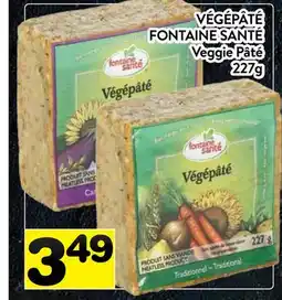 Supermarché PA VÉGÉPÂTÉ FONTAINE SANTÉ | Fontaine Santé Veggie Pâté offer