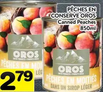 Supermarché PA PÊCHES EN CONSERVE OROS | OROS Canned Peaches offer