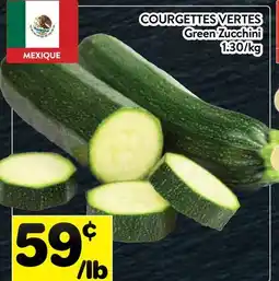 Supermarché PA COURGETTES VERTES | Green Zucchini offer