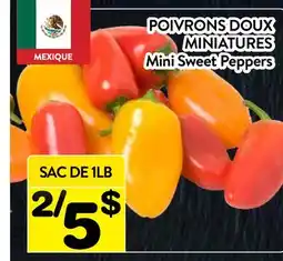 Supermarché PA POIVRONS DOUX MINIATURES | Mini Sweet Peppers offer